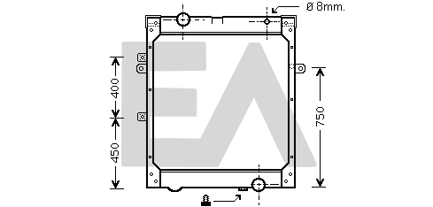 Radiateur, refroidissement du moteur EACLIMA 31R47030