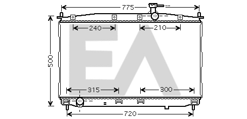 Radiateur, refroidissement du moteur EACLIMA 31R28057