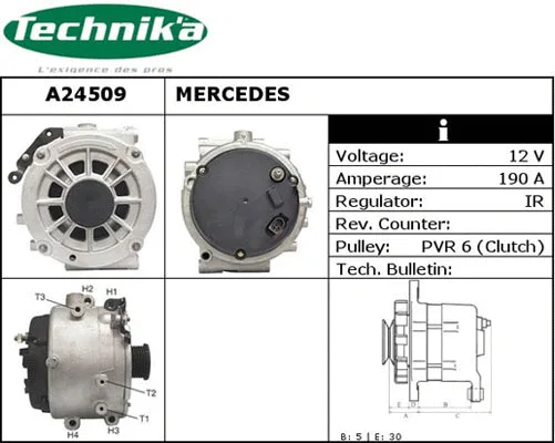 Alternateur Technika A24509