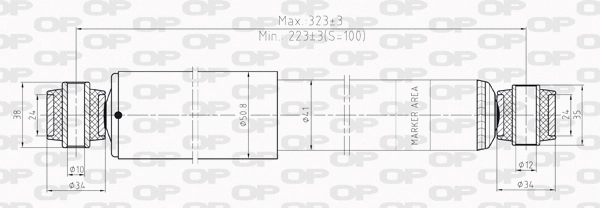Amortisseur OPEN PARTS SAB8020.32