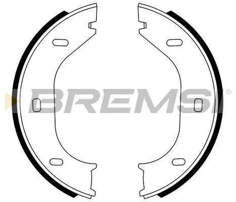 Jeu de mâchoires de frein, frein de stationnement BREMSI GF0001