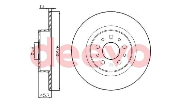Disque de frein DEEVO BD15120