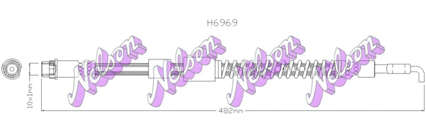 Flexible de frein KAWE H6969