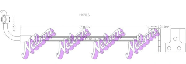 Flexible de frein KAWE H4916