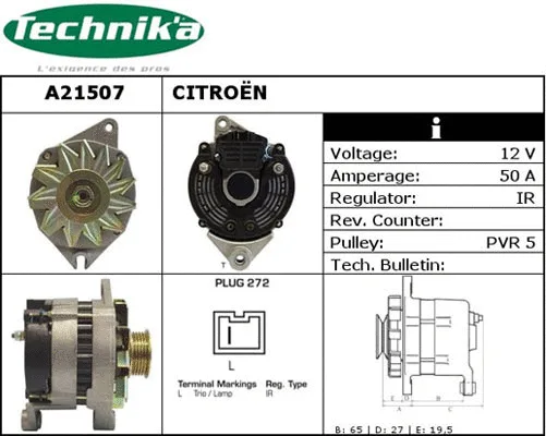 Alternateur Technika A21507