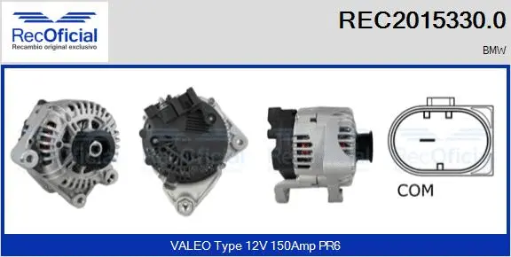 Alternateur RECOFICIAL REC2015330.0