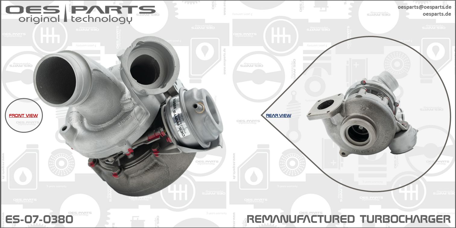 Turbocompresseur, suralimentation OES PARTS ES-07-0380