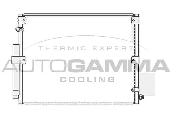Condenseur, climatisation AUTOGAMMA 107144
