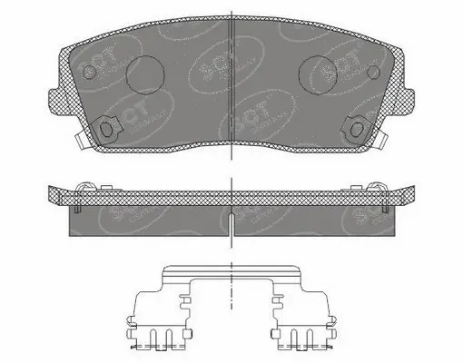 Kit de plaquettes de frein, frein à disque SCT - MANNOL SP 465 PR
