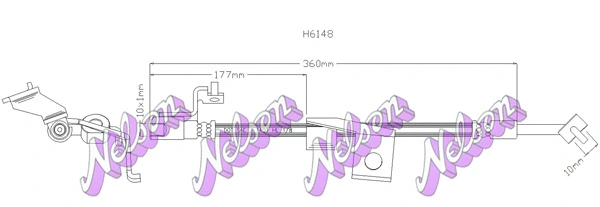 Flexible de frein BROVEX-NELSON H6148