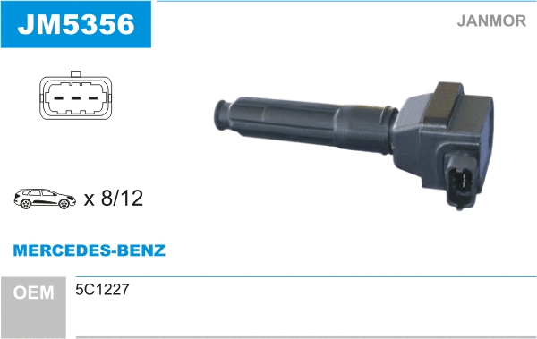 Bobine d'allumage JANMOR JM5356