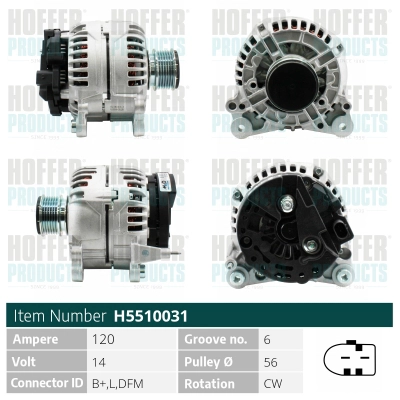 Alternateur HOFFER H5510031