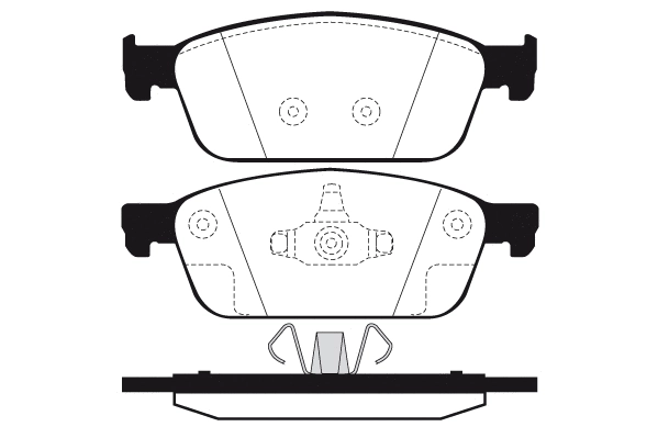 Kit de plaquettes de frein, frein à disque Technika 01895B