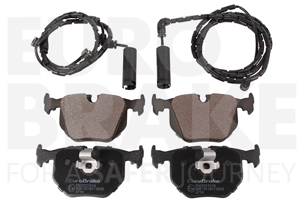 Kit de plaquettes de frein, frein à disque EUROBRAKE 5502221518