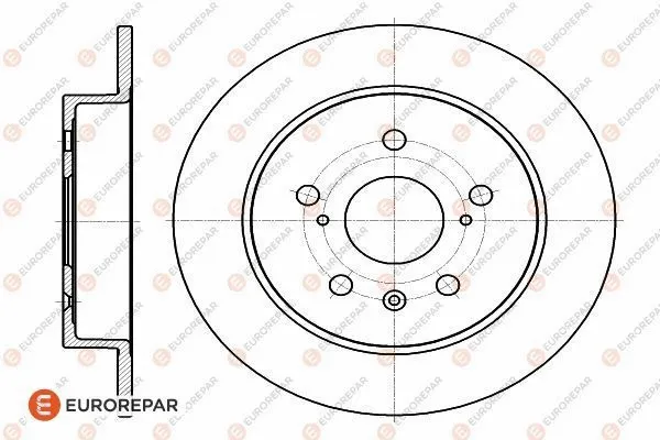 Disque de frein EUROREPAR 1622806180