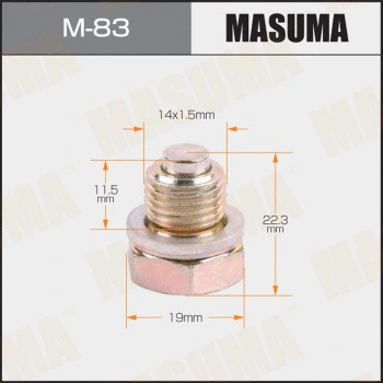 Vis-bouchon, carter d'huile MASUMA M-83