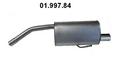 Silencieux arrière EBERSPÄCHER 01.997.84