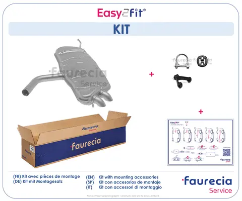Silencieux arrière Faurecia FS80365