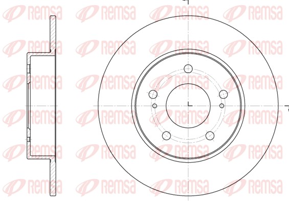 Disque de frein REMSA 6909.00