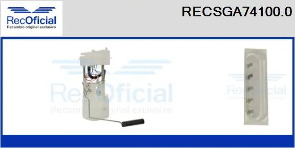 unité d'alimentation de carburant RECOFICIAL RECSGA74100.0