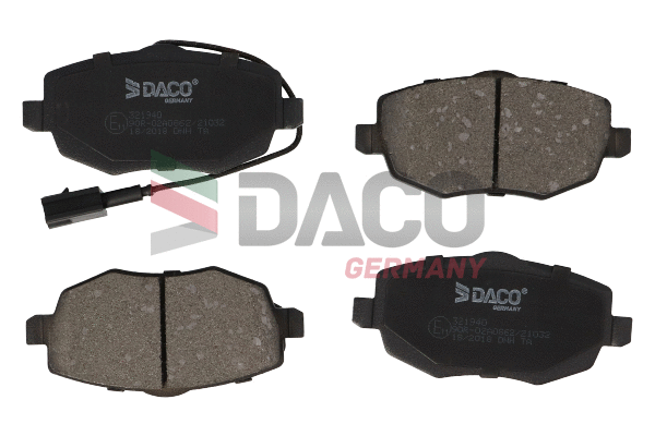 Kit de plaquettes de frein, frein à disque DACO Germany 321940