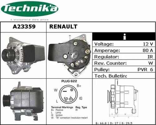 Alternateur Technika A23359