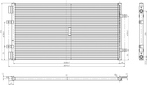 Condenseur, climatisation PowerMax 7110176