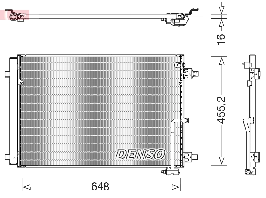 Condenseur, climatisation DENSO DCN02045