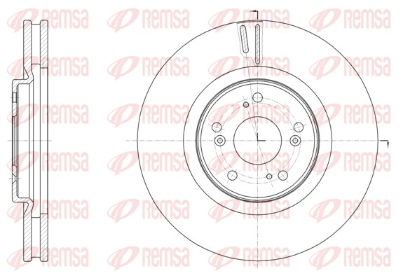 Disque de frein REMSA 61607.10