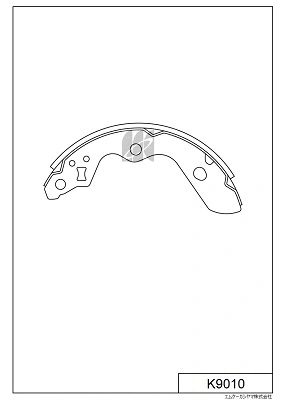 Jeu de mâchoires de frein MK Kashiyama K9010