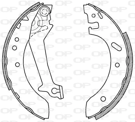 Jeu de mâchoires de frein OPEN PARTS BSA2179.00