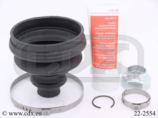 Jeu de joints-soufflets, arbre de commande CDX 22-2554