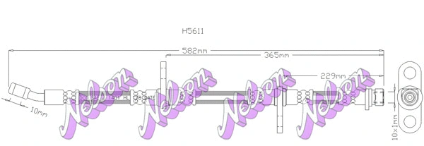 Flexible de frein KAWE H5611