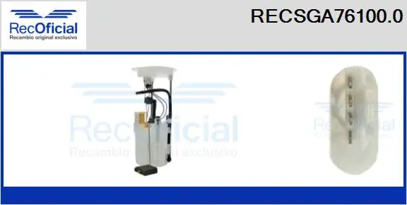 unité d'alimentation de carburant RECOFICIAL RECSGA76100.0