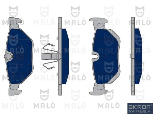 Kit de plaquettes de frein, frein à disque AKRON-MALÒ 1050233