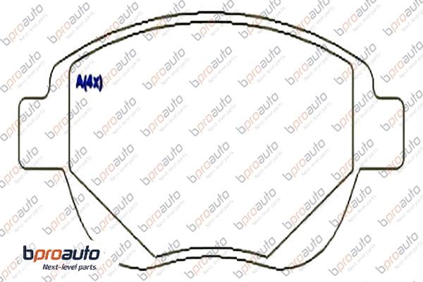 Kit de plaquettes de frein, frein à disque BPROAUTO 1BP31105AA