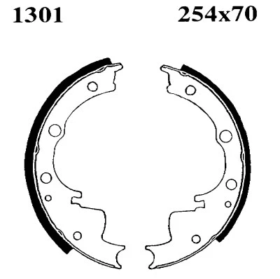 Jeu de mâchoires de frein BSF 01301