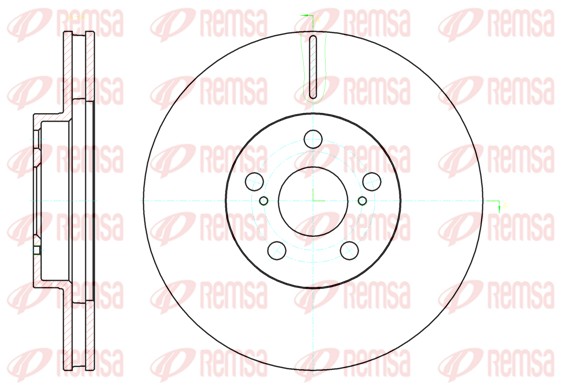 Disque de frein REMSA 61093.10