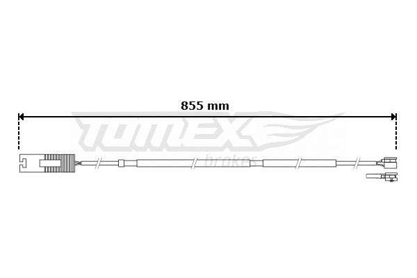 Contact d'avertissement, usure des plaquettes de frein TOMEX Brakes TX 30-72