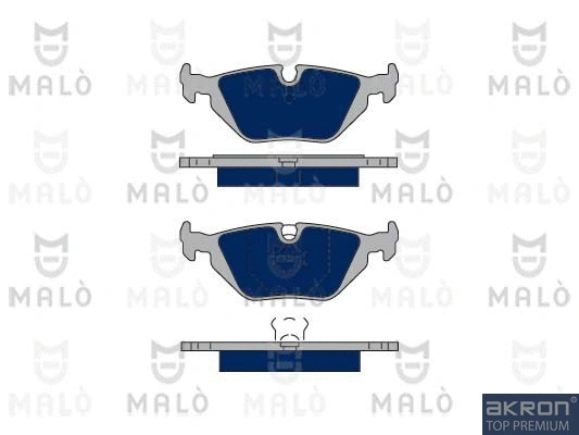 Kit de plaquettes de frein, frein à disque AKRON-MALÒ 1050162