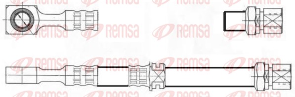 Flexible de frein REMSA G1900.50