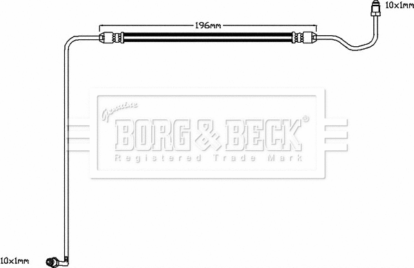 Flexible de frein BORG & BECK BBH8590