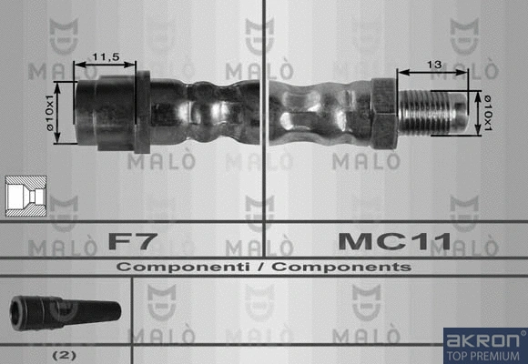 Flexible de frein AKRON-MALÒ 8927