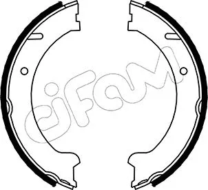 Jeu de mâchoires de frein, frein de stationnement CIFAM 153-480