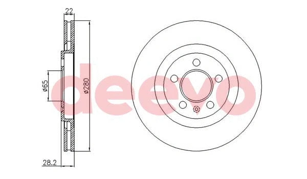 Disque de frein DEEVO BD26480