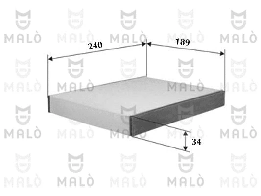 Filtre, air de l'habitacle AKRON-MALÒ 1530691