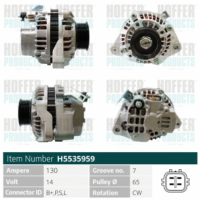 Alternateur HOFFER H5535959