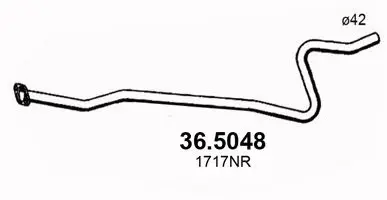 Tuyau d'échappement ASSO 36.5048