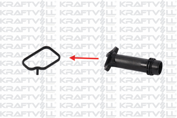 Joint, tuyau de liquide de refroidissement KRAFTVOLL GERMANY 10034080