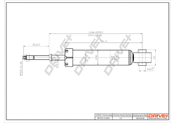 Amortisseur Dr!ve+ DP1610.10.0202
